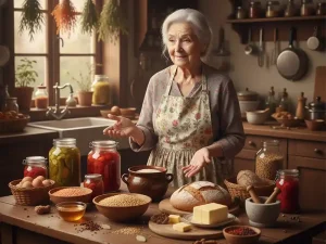 סבתא במטבח